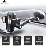 Handyhouder Auto GripTech | Sterke Zuignap-Hechting | 360° Rotatie | Eenhandbediening