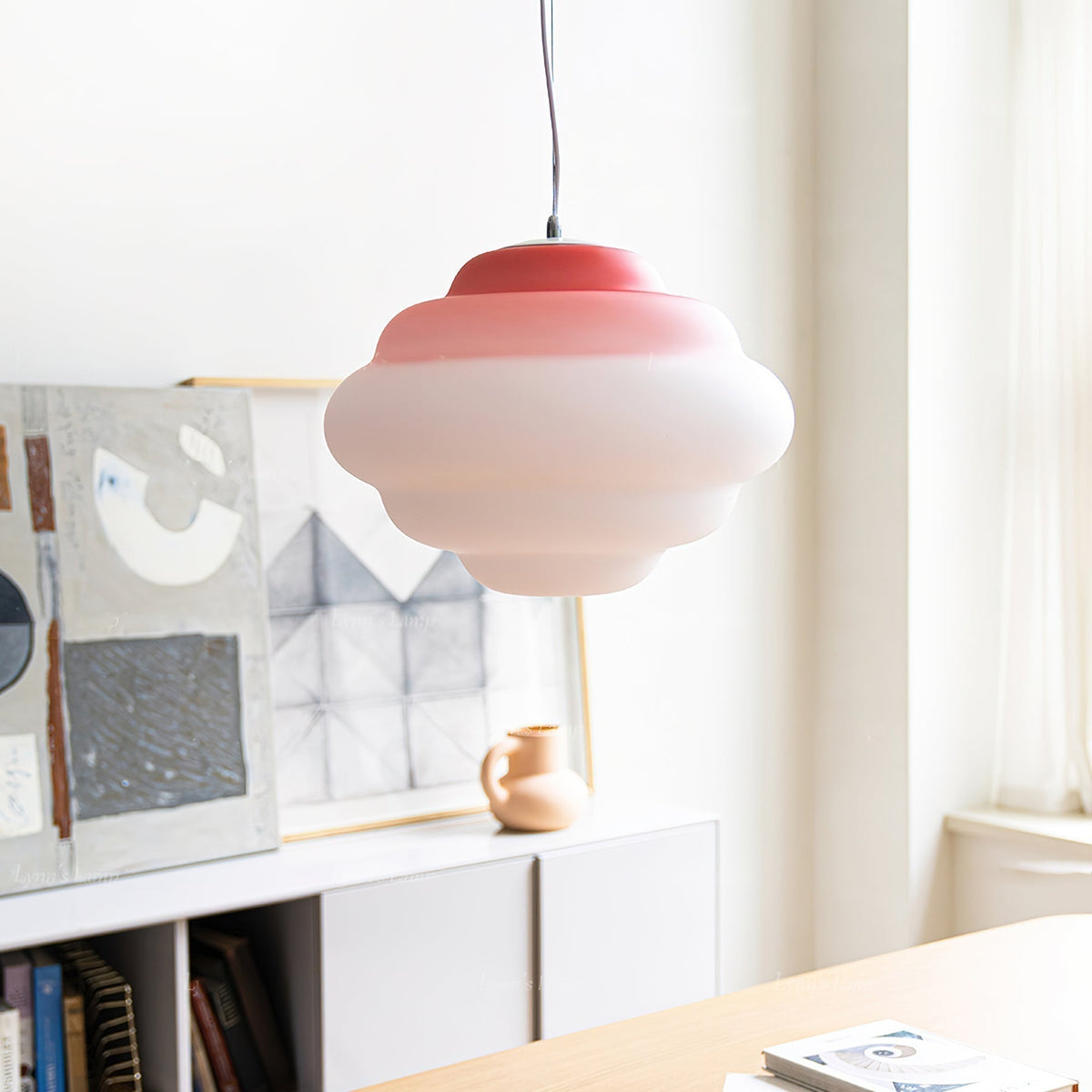 Hanglamp met kleurverloop en zachte lichtverdeling - Aérola