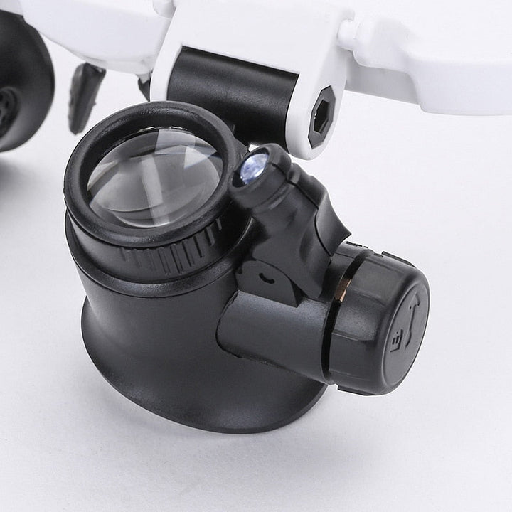 HD Leesbril met LED-verlichting en verwisselbare lenzen - Optiview