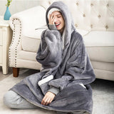 Ultra Zachte Fleece En Wol Hoodie Deken Voor Comfort En Warmte Thuis