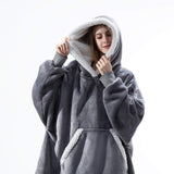 Ultra Zachte Fleece En Wol Hoodie Deken Voor Comfort En Warmte Thuis