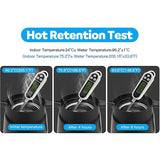 ThermoBrew Isolierkanne | Roestvrij staal 304 | Dubbelwandig & Vakuumisolerend | 6u Warm / 12u Koud | 0,5 L