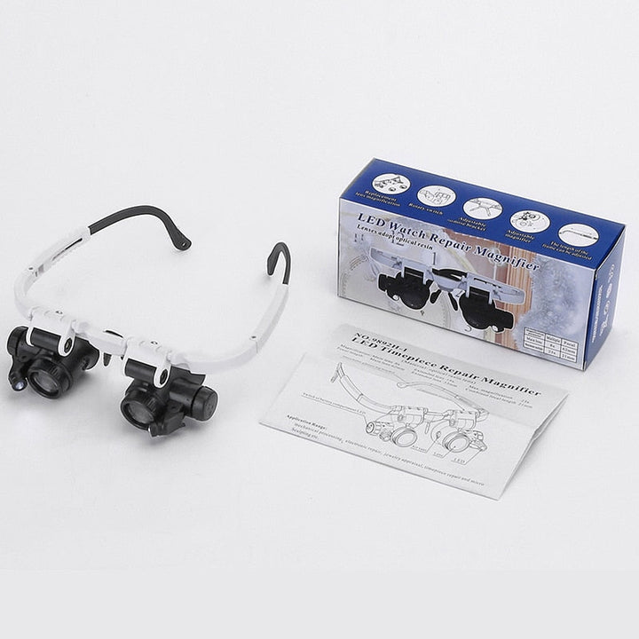 HD Leesbril met LED-verlichting en verwisselbare lenzen - Optiview