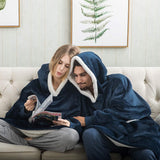 Ultra Zachte Fleece En Wol Hoodie Deken Voor Comfort En Warmte Thuis