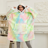 Ultra Zachte Fleece En Wol Hoodie Deken Voor Comfort En Warmte Thuis