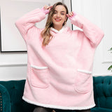 Ultra Zachte Fleece En Wol Hoodie Deken Voor Comfort En Warmte Thuis