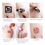 GlitterInk Tattoo Set – 30 Kleuren & 120 Vormen voor Creatieve Body Art - Perfect cadeau voor kinderen