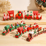 NORTHLINE – Feestelijke Trein Kerstdecoratie van Hout en Kunststof