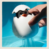 Schlüpf-Ei Bad Speelgoed met Dierfiguur – 1+1 Gratis – Eend, Dino & Pinguïn