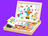 Magnetisch teken- en puzzelbord