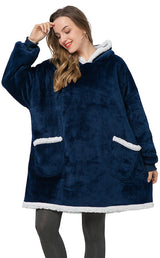 Ultra Zachte Fleece En Wol Hoodie Deken Voor Comfort En Warmte Thuis