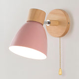 Jandiel - Scandinavische moderne hangende wandlamp met schakelaar in hout