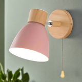 Jandiel - Scandinavische moderne hangende wandlamp met schakelaar in hout