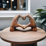 LoveSculpt Hout – Handgemaakte decoratiefiguur van hout voor een liefdevol thuis