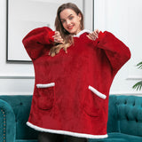 Ultra Zachte Fleece En Wol Hoodie Deken Voor Comfort En Warmte Thuis