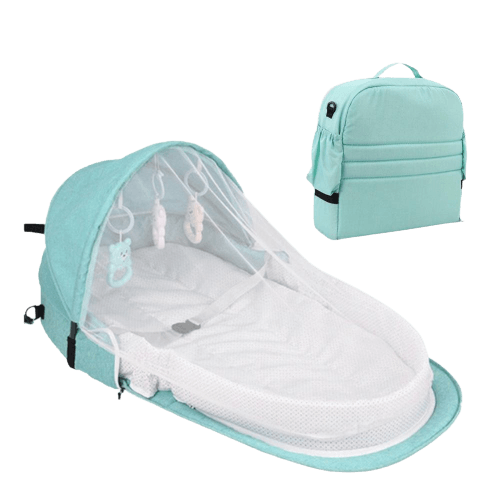 Vouwbaar & draagbaar babynest met muskietennet – Slaapinsel Cosina