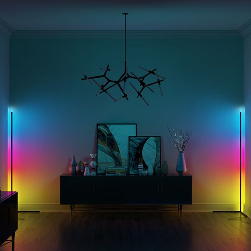 Minimalistische LED Hoeklamp – Moderne Vloerlamp voor Woonkamer, Slaapkamer of Kantoor