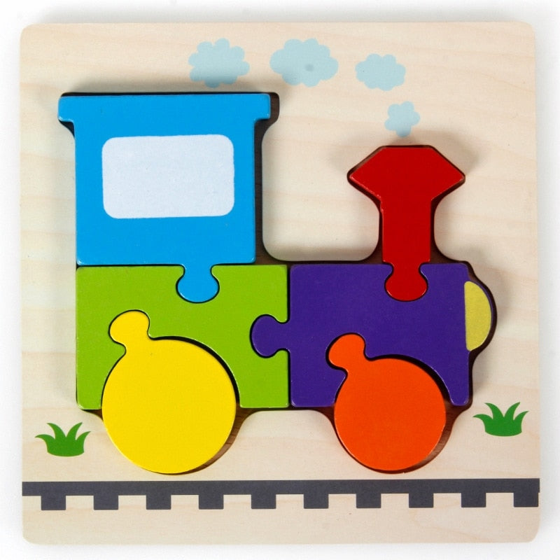 Montessori Leerpuzzel van Hout – KleurenPlezier (1+1 Gratis)