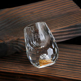 Luxe Kristallen Glazen met Goudvlokken – Handgemaakt – Set van 2 – Voor Whisky & Premium Dranken