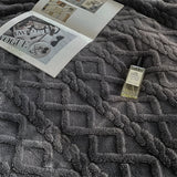 Dubbelzijdige Knusse Fleece Deken voor Nachtelijke Warmte met Stijl