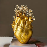 EcoHeart - Bamboe & Hout Levendige Vaasje in Hartvorm