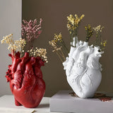 EcoHeart - Bamboe & Hout Levendige Vaasje in Hartvorm