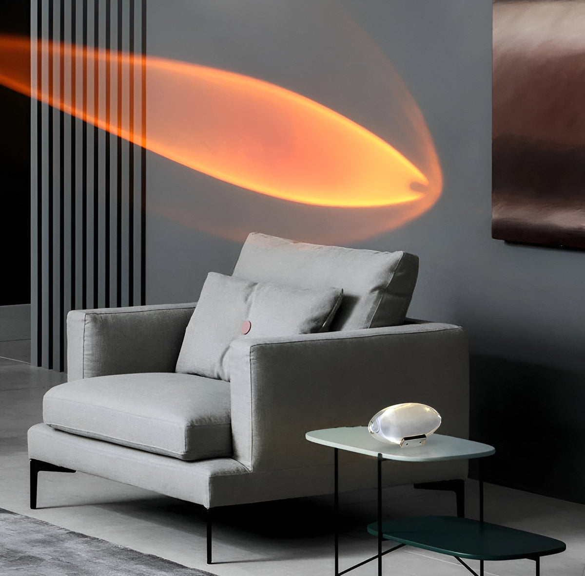 Prismatische Projector Lamp met LED – Lunara