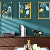 Leafy Luxe - Blad geïnspireerde Scandinavische metalen wandkunst voor stijlvolle woningen