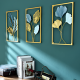 Leafy Luxe - Blad geïnspireerde Scandinavische metalen wandkunst voor stijlvolle woningen