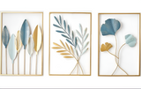 Leafy Luxe - Blad geïnspireerde Scandinavische metalen wandkunst voor stijlvolle woningen