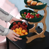 Meerlagige fruitschaal van hout - Moderne fruitschaal