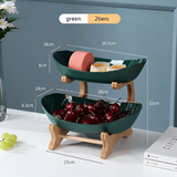 Meerlagige fruitschaal van hout - Moderne fruitschaal