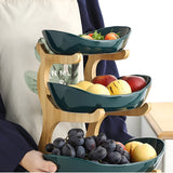 Meerlagige fruitschaal van hout - Moderne fruitschaal