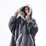 SNUGWEAR – Fleece Hoodie-Deken voor Warmte & Comfort