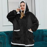 SNUGWEAR – Fleece Hoodie-Deken voor Warmte & Comfort