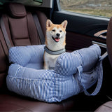 ComfyRide Hondenzit – Hondenzitbed met veiligheidsgordel & antislip bodem voor auto & thuis