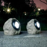 Rocky Light – Zonne-energie LED Steenlamp voor Natuurlijke Buitenambiance