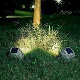 Rocky Light – Zonne-energie LED Steenlamp voor Natuurlijke Buitenambiance