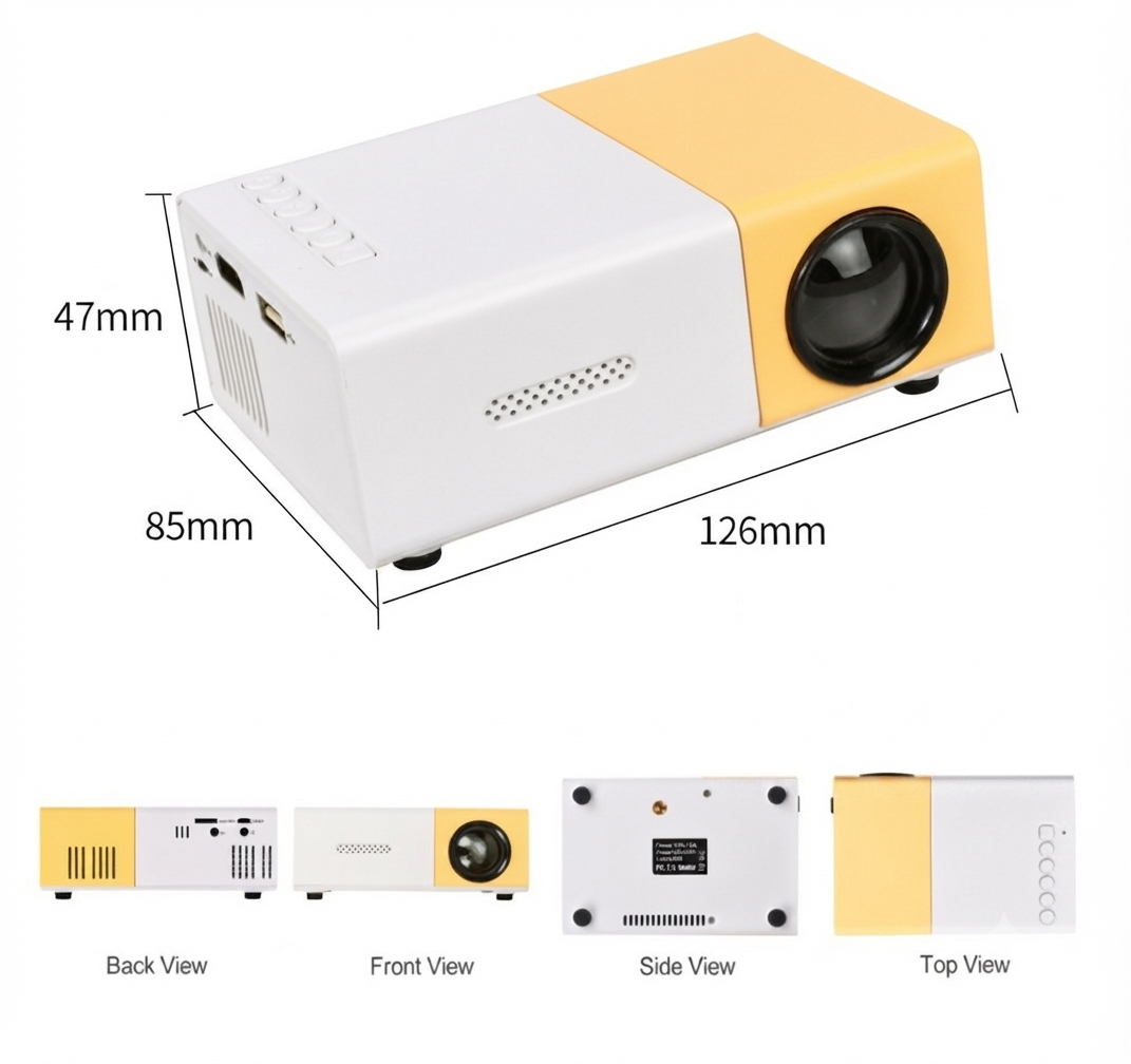 Ultra-Heldere Mini Projector (3000 Lumen) - LumoBeam