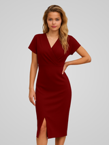 Isabelle | Elegante Mouwloze Wikkeljurk