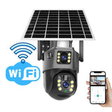 DualGuard Solar 4K – Draadloze beveiligingscamera met zonnepaneel & 360° zicht