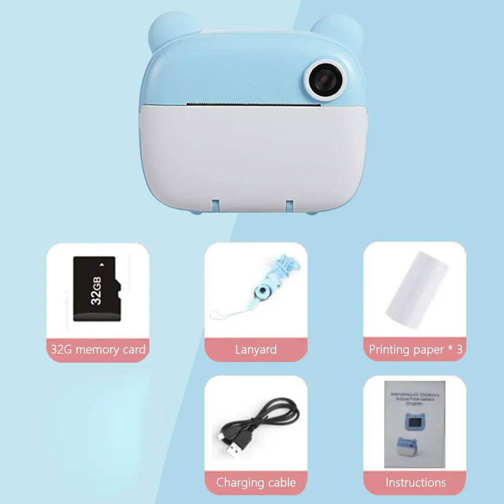 Kinder Instantcamera met Afdrukfunctie – FotoPlezier Mini