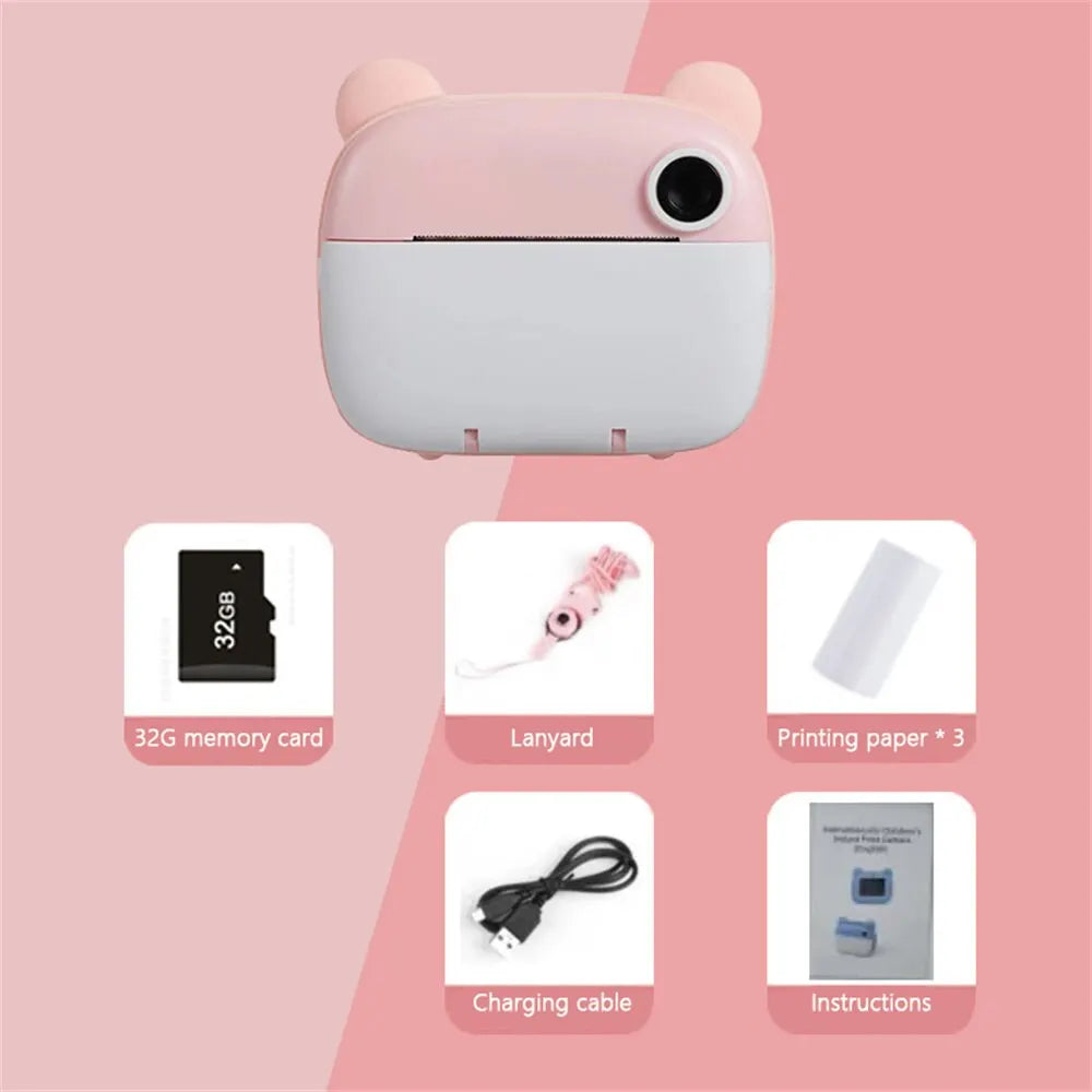 Kinder Instantcamera met Afdrukfunctie – FotoPlezier Mini