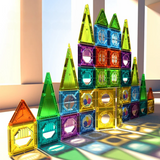 Kinderen Constructie Speelgoed Magnetische 69-Delige Set BPA-vrij met LED-verlichting