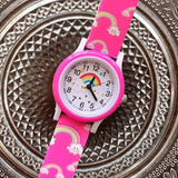 Regenboog Kinderhorloge met Siliconen Band - Vrolijk en Duurzaam Tijdpiece voor Kinderen!
