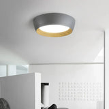 Minimalistische Inbouw Plafondlamp – Moderne LED Fixture met Houten Accent