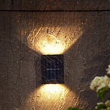 Zonne-energie LED Wandlamp – Draadloze Waterdichte Tuinlamp