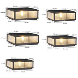 Moderne LED Buitenpilaarlamp – Elegante Zwarte Ontwerp met Hardwired & Zonne-energie Opties