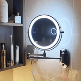 MAGNIFILUX – LED-vergrotingsspiegel met instelbare verlichting en oplaadbare accu