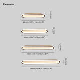 Minimalistisch Elliptische LED Plafondlamp Metaal/Acryl Zwart/Goud/Roségoud